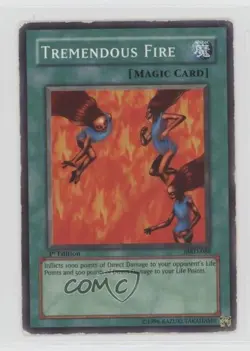 Tremendous Fire 1st Ed. YuGiOh Metal Raiders #MRD-088 2002 READ - Image 1
