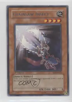 Chainsaw Insect 1st Ed. YuGiOh Shadow of Infinity #SOI-EN021 2006 - Image 1