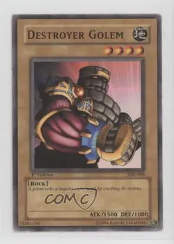 Destroyer Golem 1st Ed. YuGiOh Starter Deck Kaiba #SDK-028 2002 - Image 1