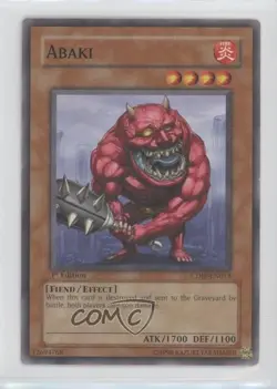 Abaki 1st Ed. YuGiOh Cyberdark Impact #CDIP-EN013 2006 - Image 1