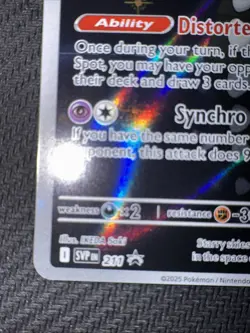 Pokemon Gothitelle SVP 211 Black Star Promo Card White Flare NM/M - Image 5