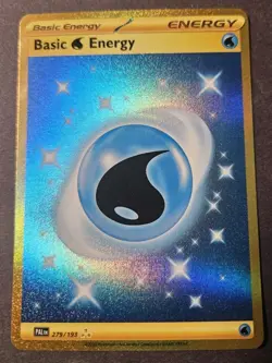 Basic Water Energy 279/193 - Paldea Evolved Gold Secret Rare Pokemon Card NM - Image 1