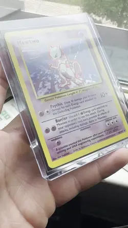 Pokemon Mewtwo TCG Base Set Holo Unlimited Rare Card 10/102 NM Condition - Image 2