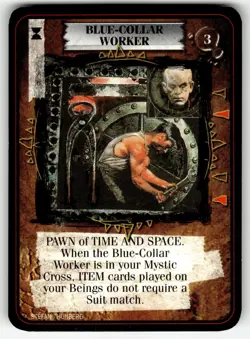 1995 Kult Reality is a Lie! Trading card game - BLUE-COLLAR WORKER - Image 1
