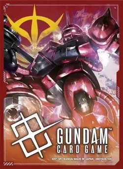 Bandai Gundam Card Game - Official Card Sleeves 01 Char's Zaku II/Zeon 70 Sleeve - Image 1