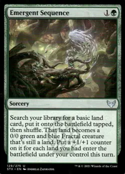 Emergent Sequence 129/275 Strixhaven MTG Magic the Gathering card - Image 1