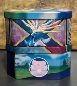 Lot of 2 Pokemon TCG Trading Card Game Tine Cases w/ Assorted Cards Monopoly $ - Image 3