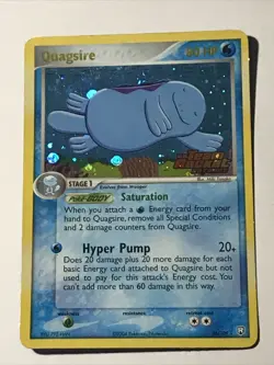 Quagsire 26/109 EX Team Rocket Returns Reverse Holo Stamped Pokemon Card LP - Image 3