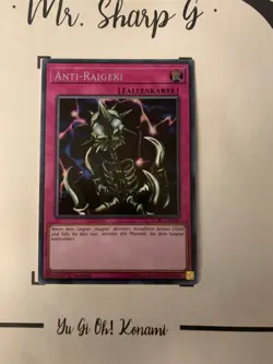 ANTI-RAIGEKI - 1. AUFLAGE LCKC-DE104 DUETSCH Yu-Gi-Oh! CARD SECRET RARE HOLO - Image 2