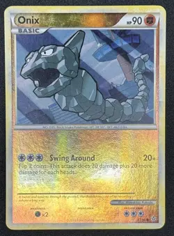 Onix 57/95 Reverse Holo Unleashed Pokemon Card - Image 1