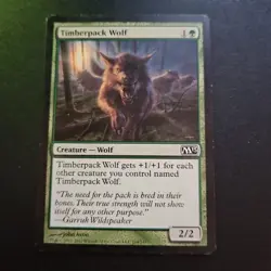 Magic the Gathering MTG Timberpack Wolf (194) Magic 2013 LP TCG CCG - Image 1
