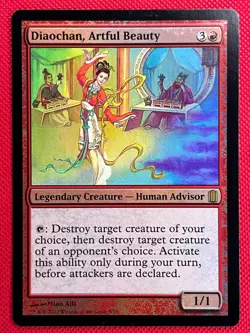 MTG Foil 1X Diaochan, Artful Beauty X1 Commander's Arsenal Magic - SP/NM - Image 1