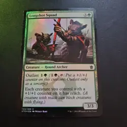 Magic the Gathering MTG Holo Longshot Squad (140) Khans of Tarkir TCG CCG Rare - Image 1