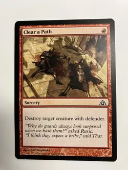 Clear a Path MTG Magic the Gathering Card NM Dragon's Maze - Image 1