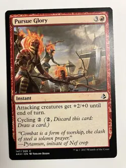 Pursue Glory MTG RED Card #147 Magic the Gathering Amonkhet NM - Image 1