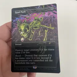 MTG Magic the Gathering Fatal Push (3/45) Secret Lair Showdown LP FOIL - Image 2