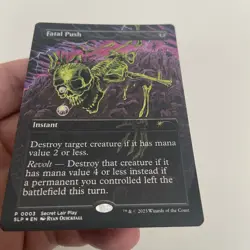 MTG Magic the Gathering Fatal Push (3/45) Secret Lair Showdown LP FOIL - Image 3