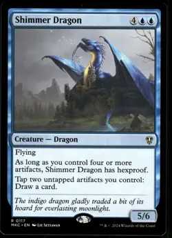 1x Shimmer Dragon - Commander: Murders at Karlov Manor - NM - MTG - Image 1