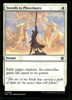 1x Swords to Plowshares - Commander: Murders at Karlov Manor - NM - MTG - Image 1