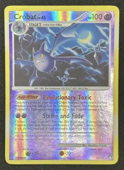 Crobat (Reverse Holo) 23/123 - Mysterious Treasures Rare Pokemon 2007 - LP - Image 1