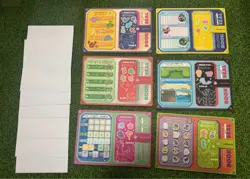 Set 6 Pikachu Pokemon Jumbo Sealdass Sticker Vintage Nintendo Bandai Japanese - Image 3