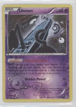 Unown Reverse Foil Pokemon XY Ancient Origins #30 - Image 1