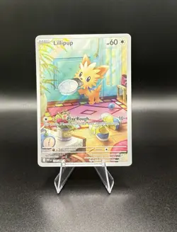 2025 Pokemon SV White Flare WHT EN Lillipup Illustration Rare #154/086 - Image 1