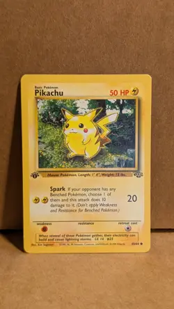 1999 Pokemon Jungle First Edition Pikachu 60/64 Unplayed🔥🔥🔥. - Image 1