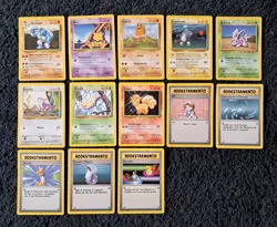 Lotto carte pokemon set base NM italiane (ITA) - Image 1
