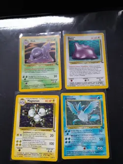 Vintage Pokemon TCG WOTC Holo Cards Fossil Jungle - Lot of 4 - Image 1