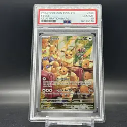 Pokemon Eevee Illustration Rare Twilight Masquerade 188/167 PSA 10 Gem Mint - Image 1