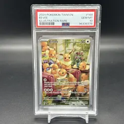 Pokemon Eevee Illustration Rare Twilight Masquerade 188/167 PSA 10 Gem Mint - Image 2