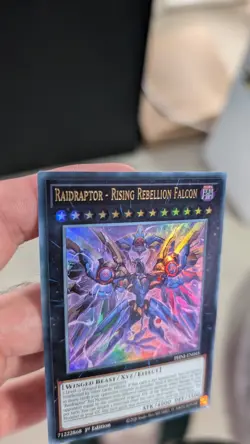 YuGiOh! Raidraptor - Rising Rebellion Falcon PHNI-EN045 Ultra Rare 1st Ed - Image 3