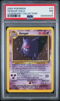 Pokemon TCG Gengar Holo Card 11/110 Legendary Collection PSA 7 - RegradeU - Image 1