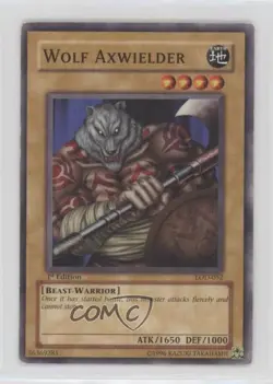 Wolf Axwielder 1st Ed. YuGiOh Legacy of Darkness #LOD-052 2003 - Image 1