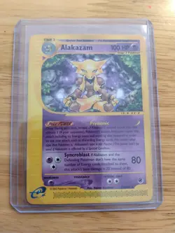 Pokemon Alakazam TCG Expedition Base Set 200 Rare Card 33/165 English Vintage - Image 1