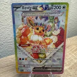 Pokemon TCG Eevee EX 174 Prismatic Evolutions Black Star SPC Promo Card Mint - Image 1