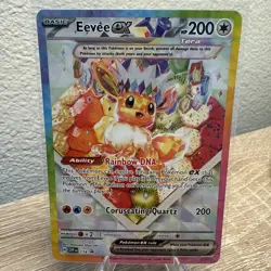 Pokemon TCG Eevee EX 174 Prismatic Evolutions Black Star SPC Promo Card Mint - Image 3