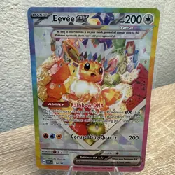 Pokemon TCG Eevee EX 174 Prismatic Evolutions Black Star SPC Promo Card Mint - Image 4