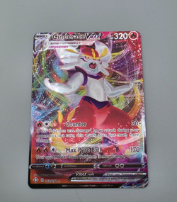 Custom Metallic Holo Cinderace Card Cinderace VMAX READ DESCRIPTION BELOW - Image 1