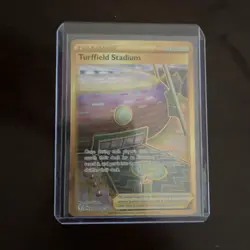 Pokemon Card Turffield Stadium 234/203 Evolving Skies Secret Rare Trainer - Image 1