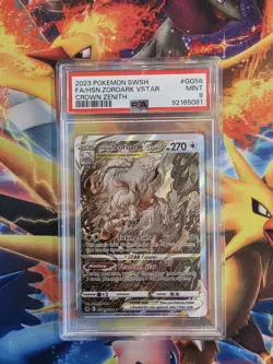 2023 Pokemon Zoroark VSTAR Crown Zenith PSA 9 Mint Card - Image 1