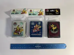 Pokemon World Championships 2025 Anaheim Worlds Set Of 3 Card Sleeves 65 Each - Image 1