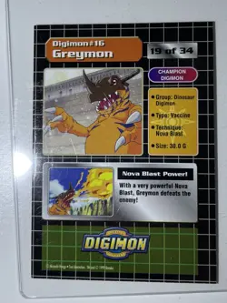 4 Sealed Booster Packs 1999 Digimon Trading Cards by Upper Deck + Greymon Card - Image 5