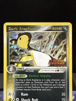 Pokemon Card Dark Ampharos 2/109 EX Team Rocket Returns Reverse Holo Rare LP - Image 2