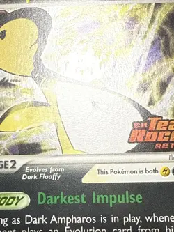 Pokemon Card Dark Ampharos 2/109 EX Team Rocket Returns Reverse Holo Rare LP - Image 3