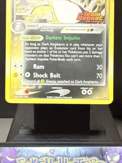Pokemon Card Dark Ampharos 2/109 EX Team Rocket Returns Reverse Holo Rare LP - Image 4