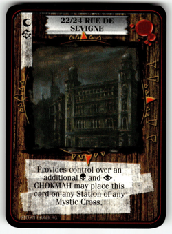 1995 Kult Reality is a Lie! Trading card game - 22/24 RUE DE SEVIGNE - Image 1