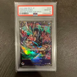 PSA 10 ONE PIECE Card Roronoa Zoro OP01-025 Flagship Battle 2023 Promo Japanese - Image 2
