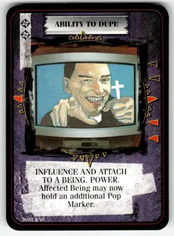 1995 Kult Reality is a Lie! Trading card game - ABILITY TO DUPE - Image 1
